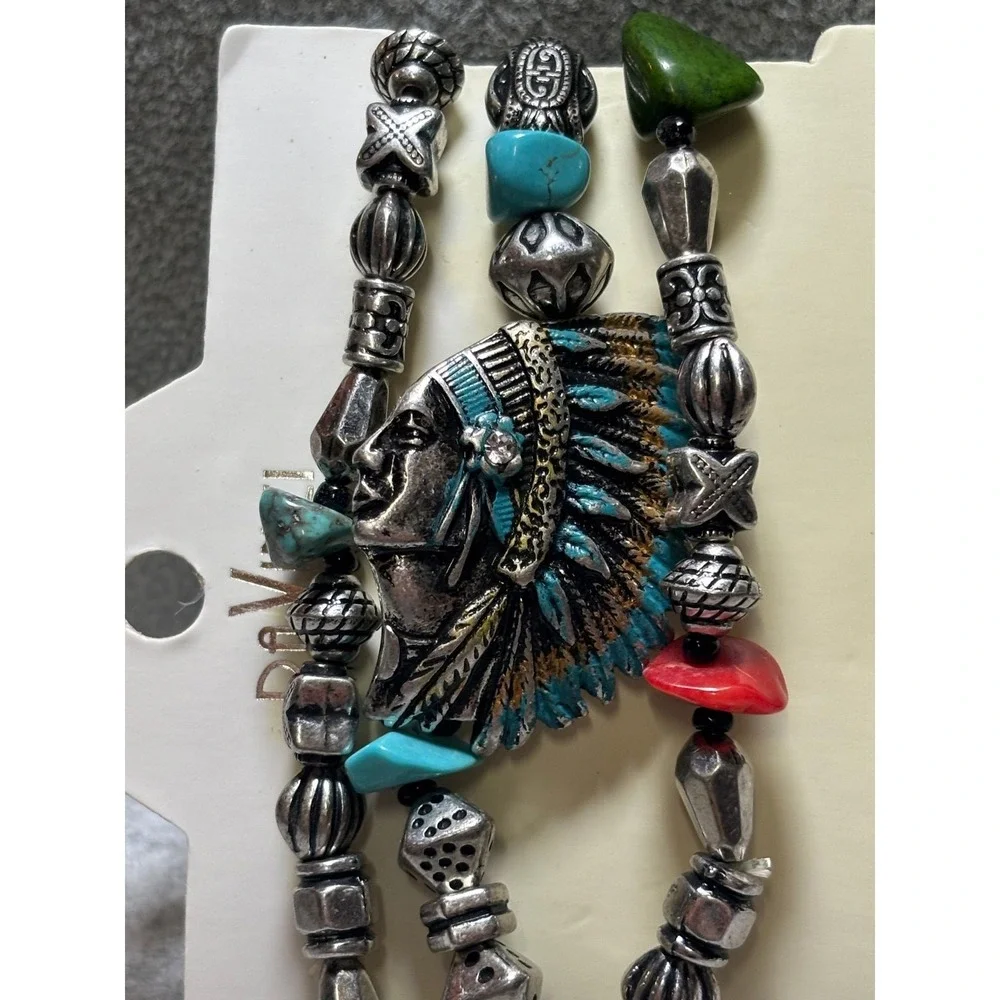 #34. Native American Stretch Bracelet